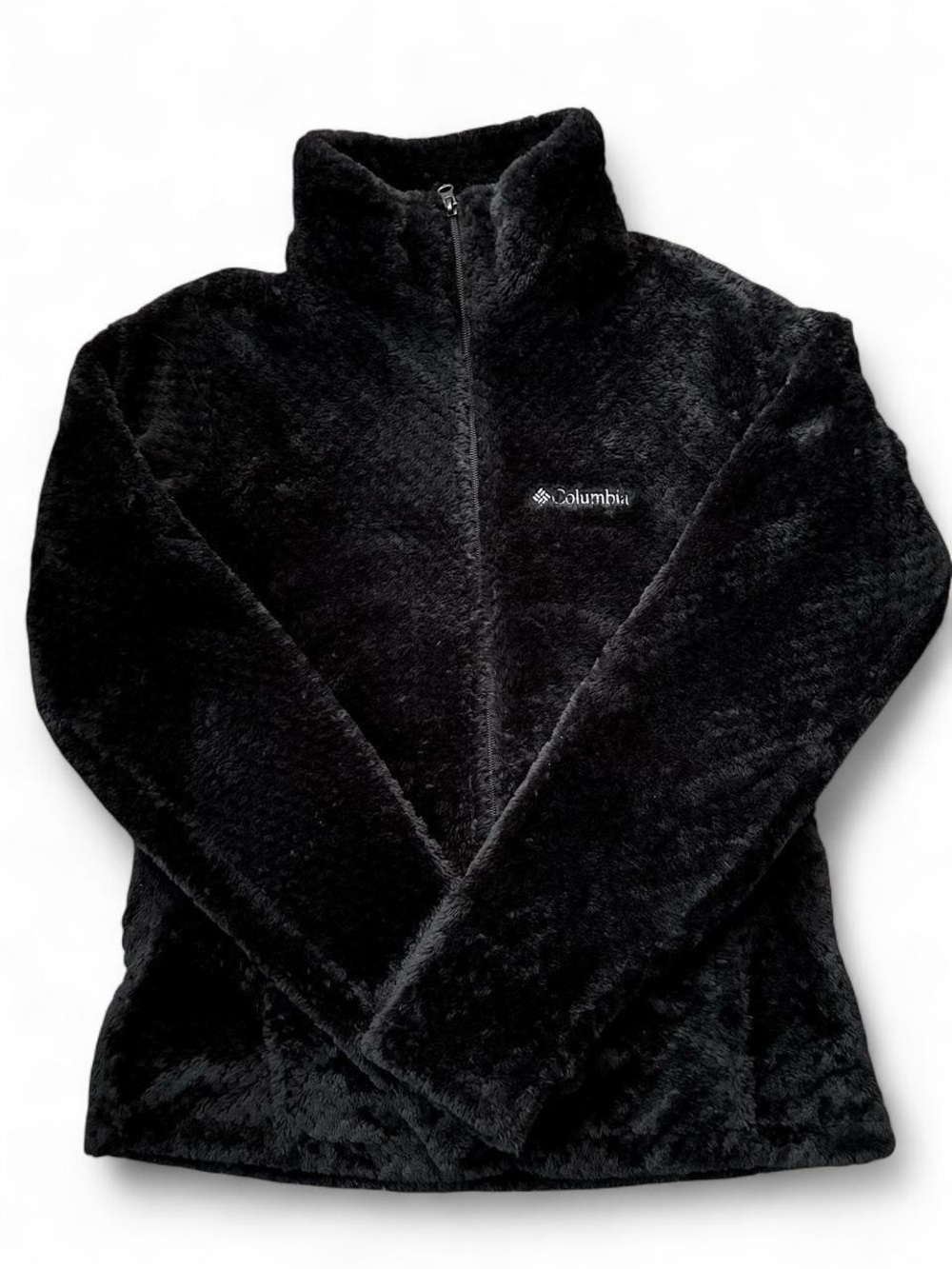 Women’s Columbia Black Plush Fleece zip up Jacket